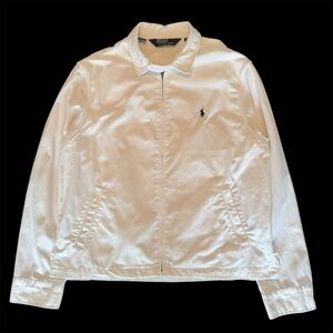 Vintage 90s White Polo Ralph Lauren Harrington Jacket